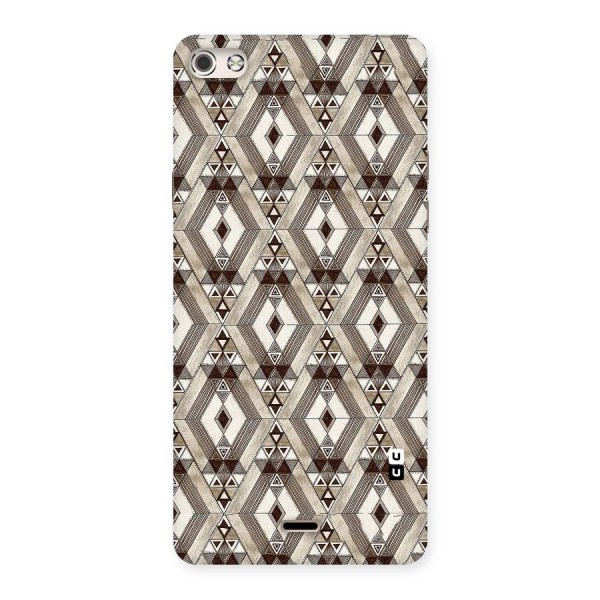 Brown Abstract Design Back Case for Micromax Canvas Silver 5