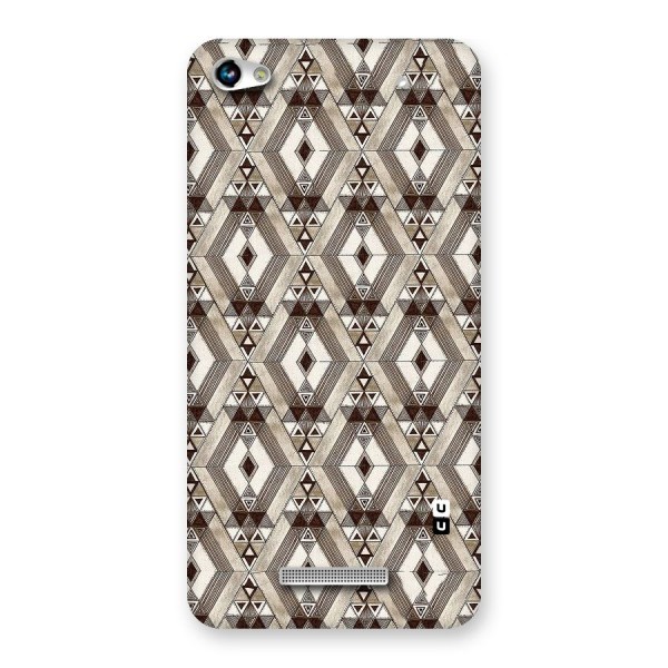 Brown Abstract Design Back Case for Micromax Hue 2