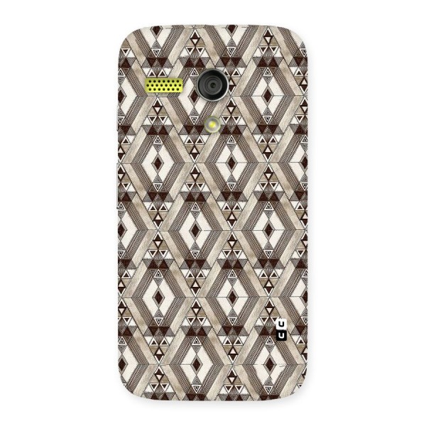 Brown Abstract Design Back Case for Moto G