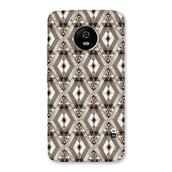 Brown Abstract Design Back Case for Moto G5