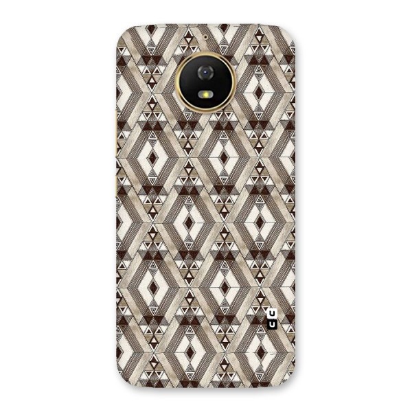 Brown Abstract Design Back Case for Moto G5s