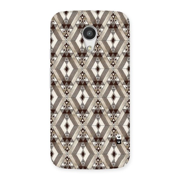 Brown Abstract Design Back Case for Moto G 2nd Gen