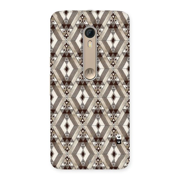 Brown Abstract Design Back Case for Motorola Moto X Style
