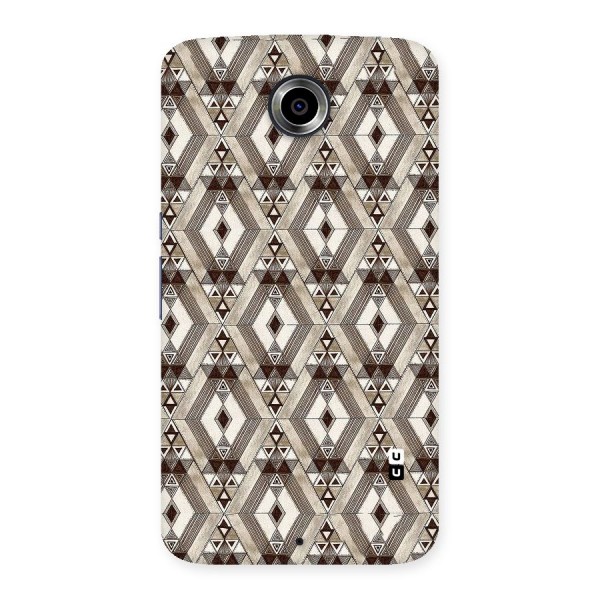 Brown Abstract Design Back Case for Nexsus 6