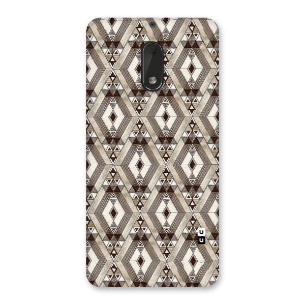 Brown Abstract Design Back Case for Nokia 6