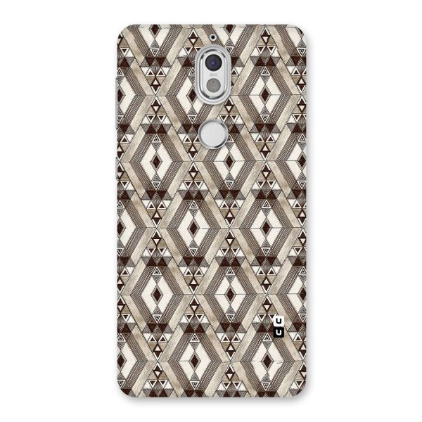 Brown Abstract Design Back Case for Nokia 7