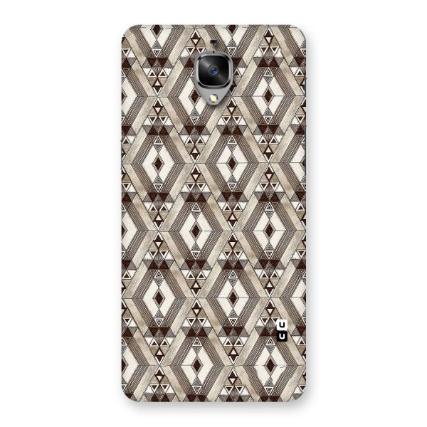 Brown Abstract Design Back Case for OnePlus 3