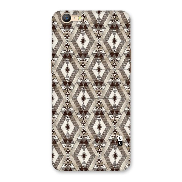 Brown Abstract Design Back Case for Oppo A39