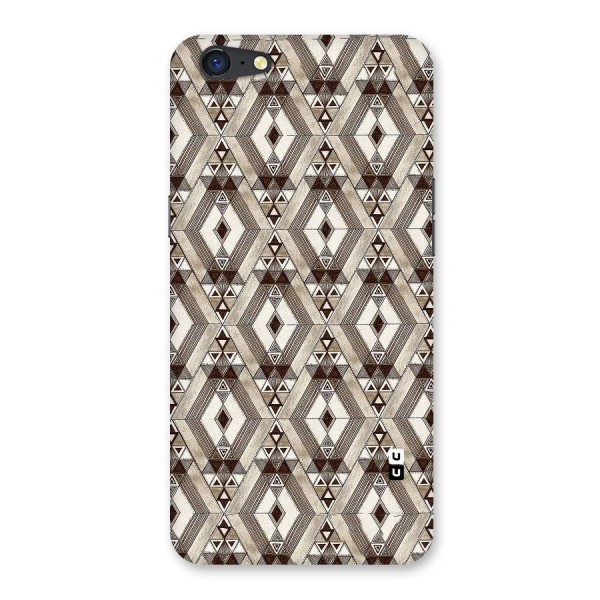 Brown Abstract Design Back Case for Oppo A71