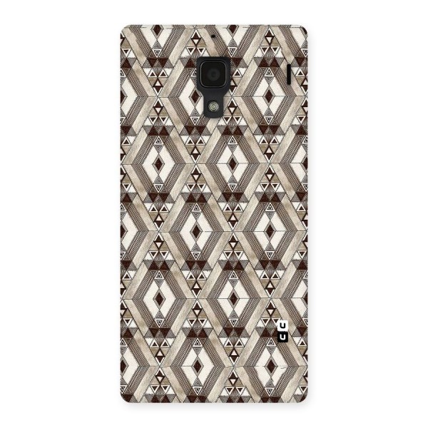 Brown Abstract Design Back Case for Redmi 1S