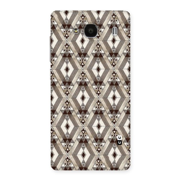 Brown Abstract Design Back Case for Redmi 2