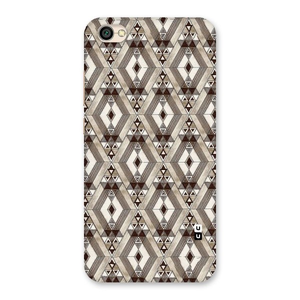 Brown Abstract Design Back Case for Redmi Y1 Lite