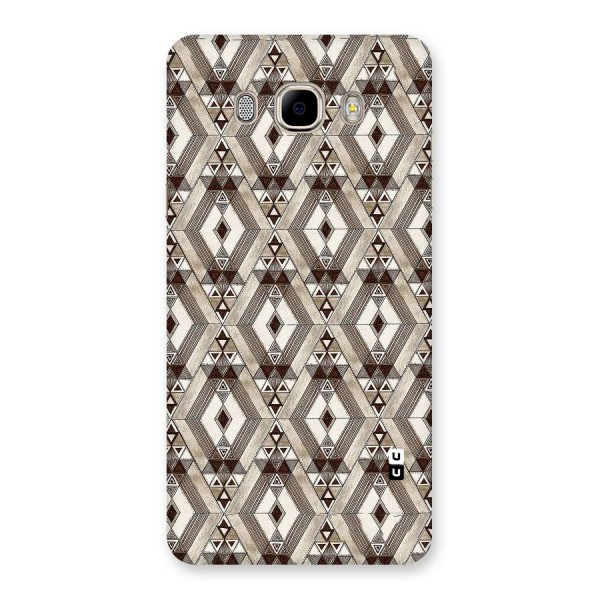 Brown Abstract Design Back Case for Samsung Galaxy J7 2016