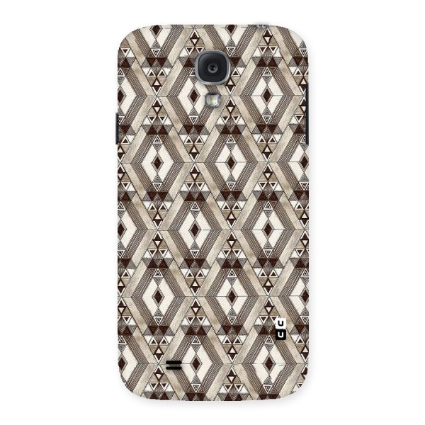 Brown Abstract Design Back Case for Samsung Galaxy S4