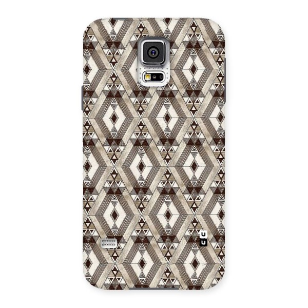 Brown Abstract Design Back Case for Samsung Galaxy S5
