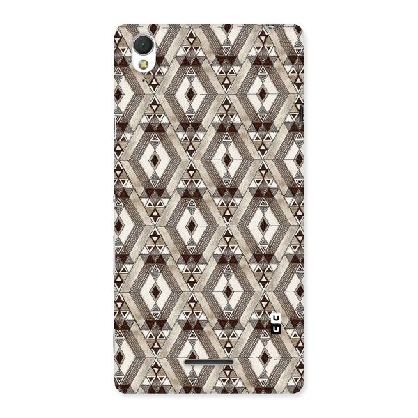 Brown Abstract Design Back Case for Sony Xperia T3
