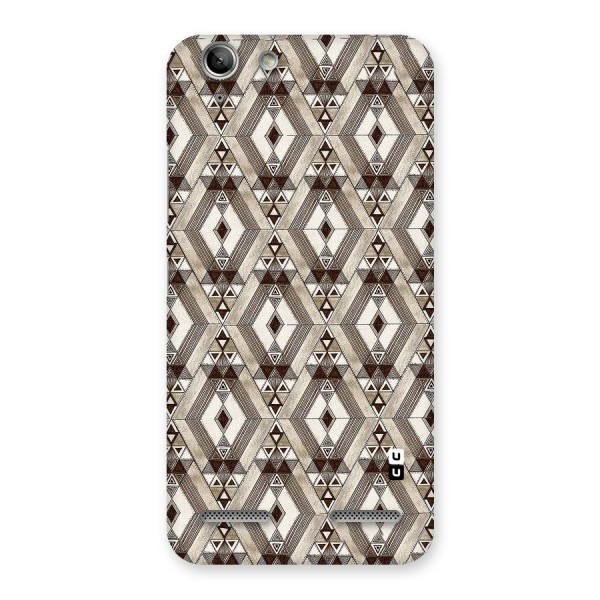 Brown Abstract Design Back Case for Vibe K5