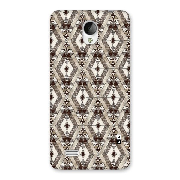 Brown Abstract Design Back Case for Vivo Y21