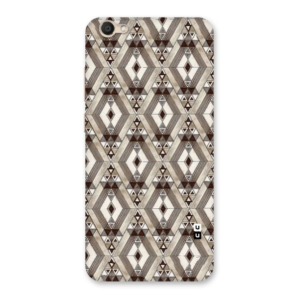 Brown Abstract Design Back Case for Vivo Y67