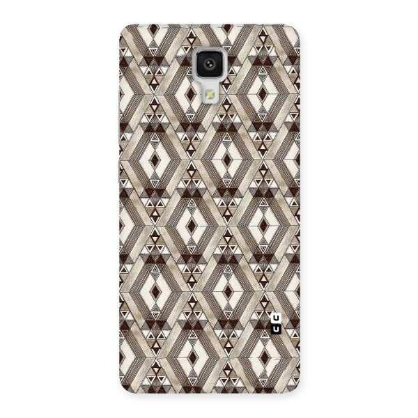 Brown Abstract Design Back Case for Xiaomi Mi 4