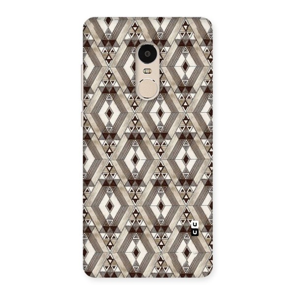 Brown Abstract Design Back Case for Xiaomi Redmi Note 4