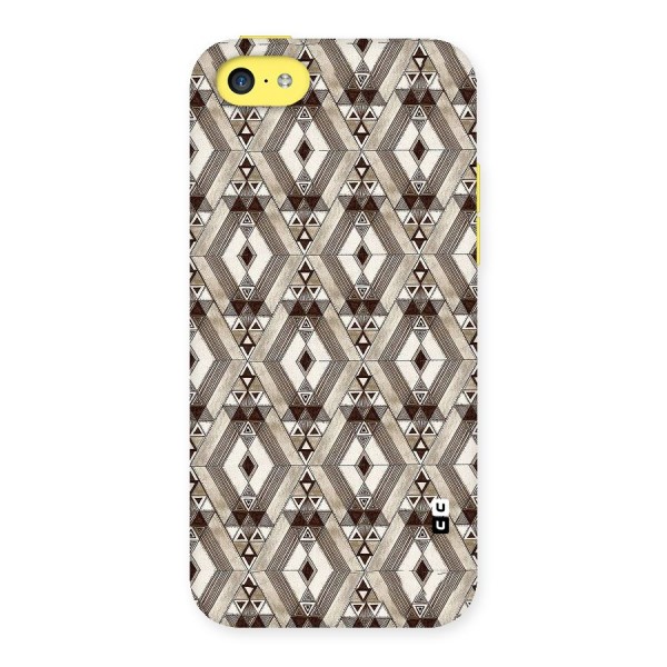 Brown Abstract Design Back Case for iPhone 5C