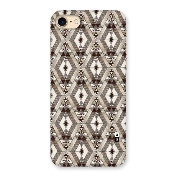 Brown Abstract Design Back Case for iPhone 7