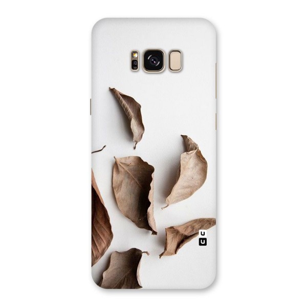 Brown Dusty Leaves Back Case for Galaxy S8 Plus
