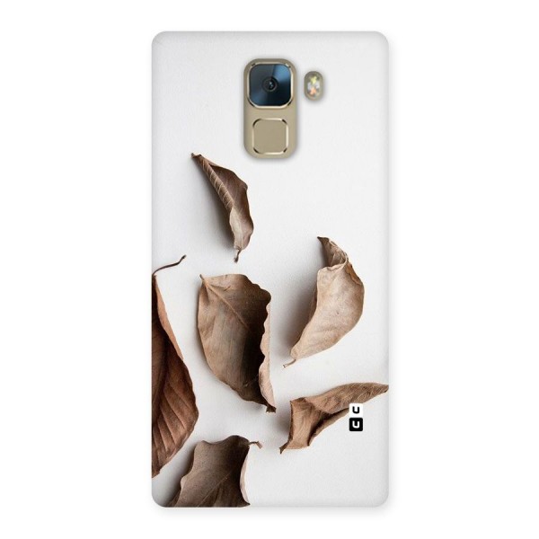 Brown Dusty Leaves Back Case for Huawei Honor 7