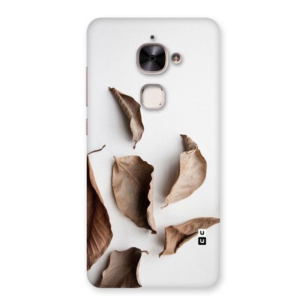 Brown Dusty Leaves Back Case for Le 2