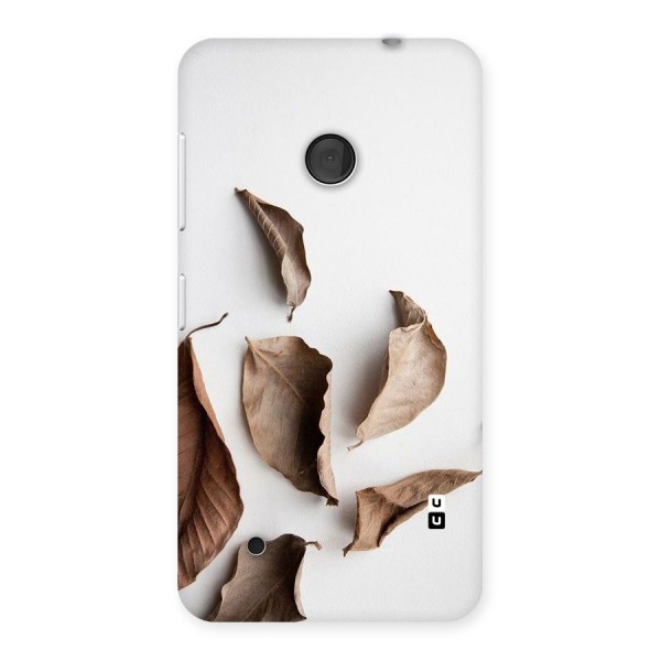 Brown Dusty Leaves Back Case for Lumia 530