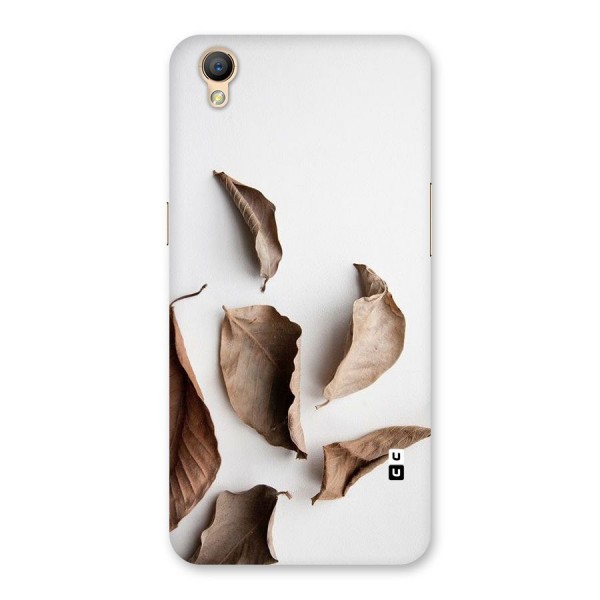 Brown Dusty Leaves Back Case for Oppo A37