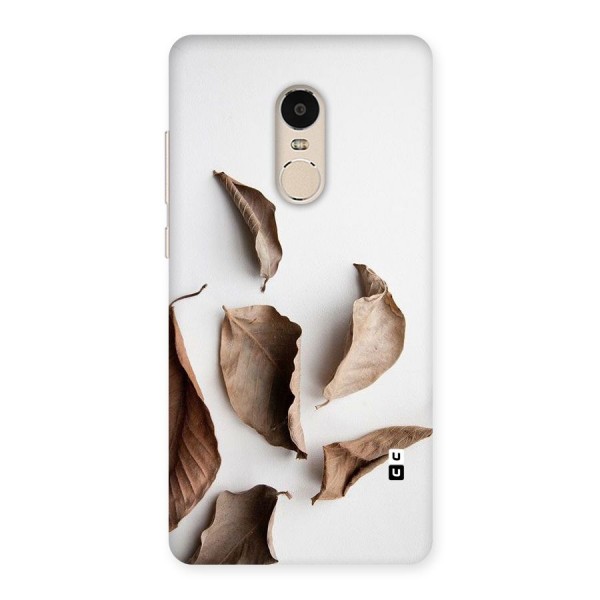 Brown Dusty Leaves Back Case for Xiaomi Redmi Note 4