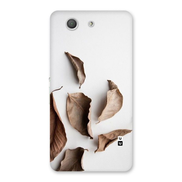 Brown Dusty Leaves Back Case for Xperia Z3 Compact