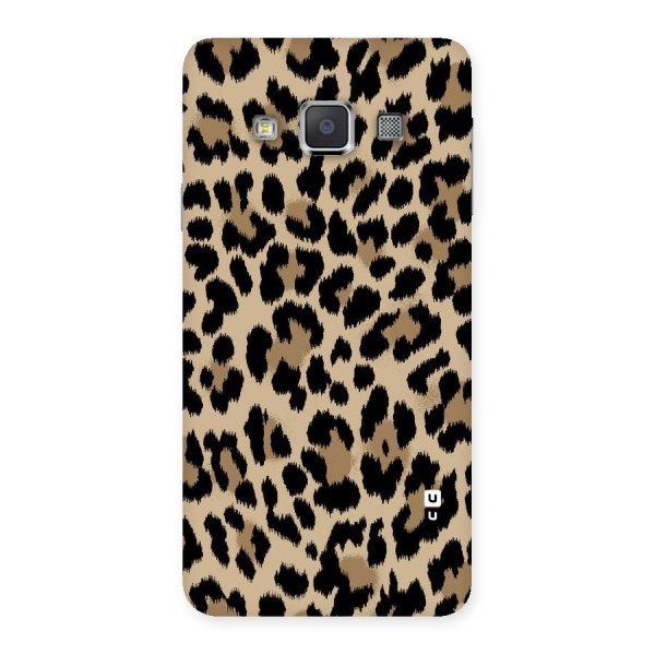 Brown Leapord Print Back Case for Galaxy A3