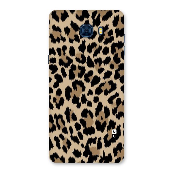 Brown Leapord Print Back Case for Galaxy C7 Pro