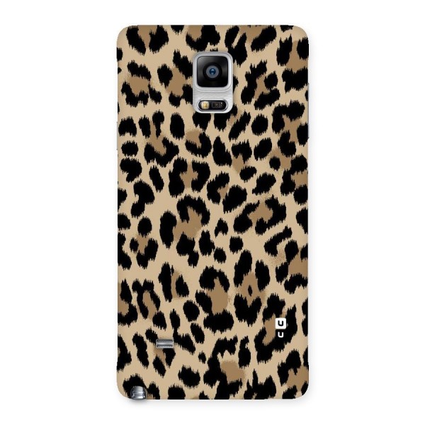 Brown Leapord Print Back Case for Galaxy Note 4