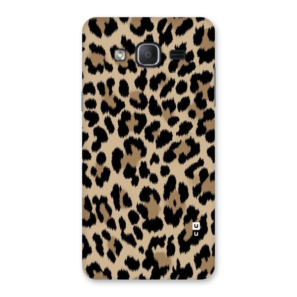 Brown Leapord Print Back Case for Galaxy On7 2015