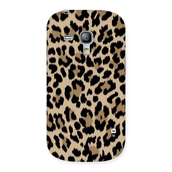 Brown Leapord Print Back Case for Galaxy S3 Mini