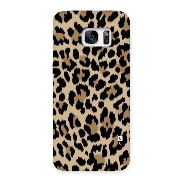 Brown Leapord Print Back Case for Galaxy S7 Edge