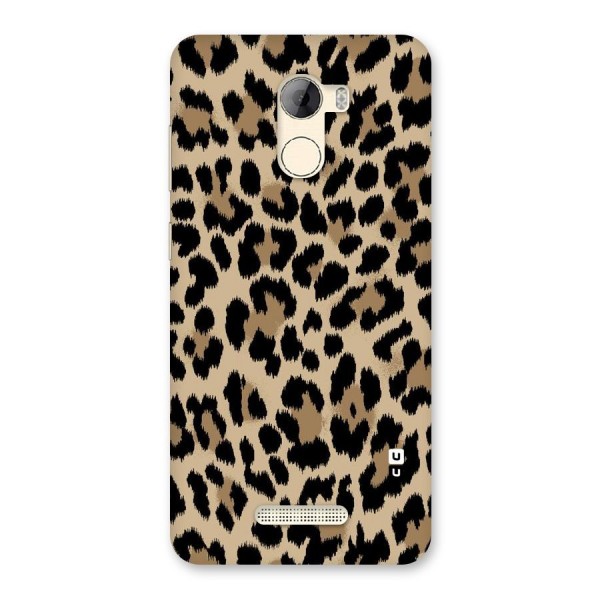 Brown Leapord Print Back Case for Gionee A1 LIte