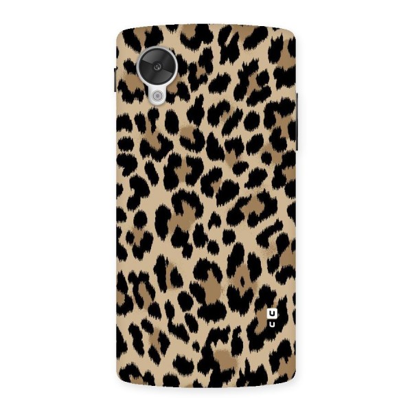 Brown Leapord Print Back Case for Google Nexsus 5