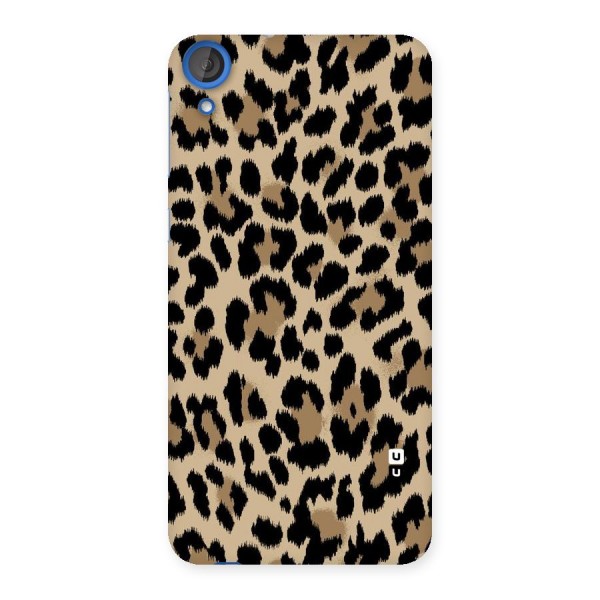 Brown Leapord Print Back Case for HTC Desire 820