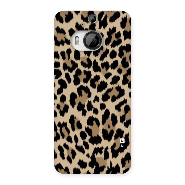 Brown Leapord Print Back Case for HTC One M9 Plus