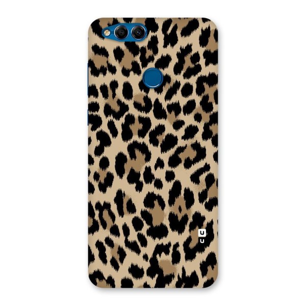 Brown Leapord Print Back Case for Honor 7X