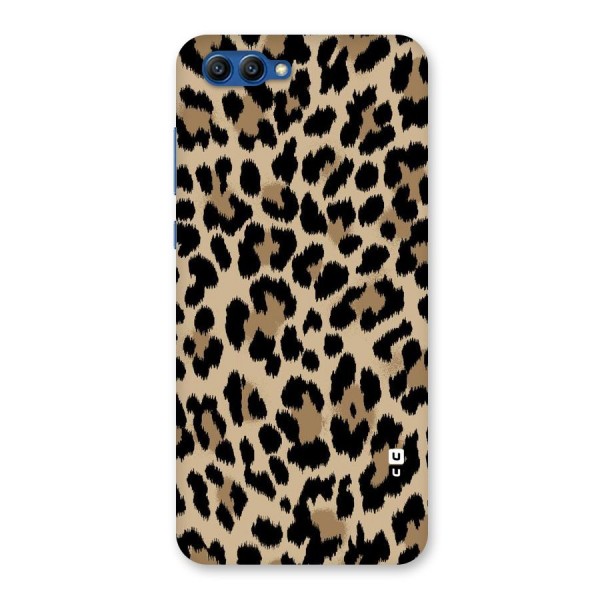 Brown Leapord Print Back Case for Honor View 10