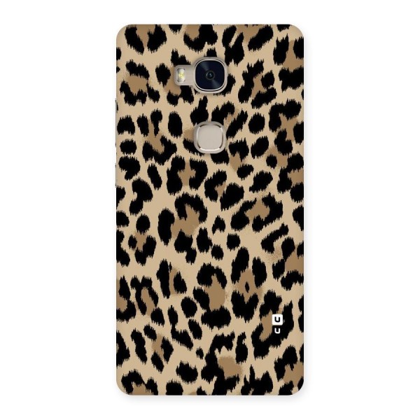 Brown Leapord Print Back Case for Huawei Honor 5X