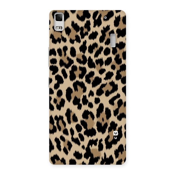 Brown Leapord Print Back Case for Lenovo A7000