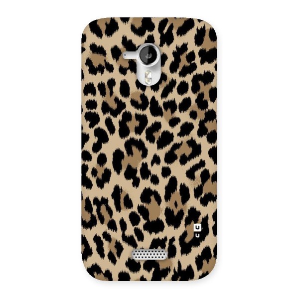 Brown Leapord Print Back Case for Micromax Canvas HD A116