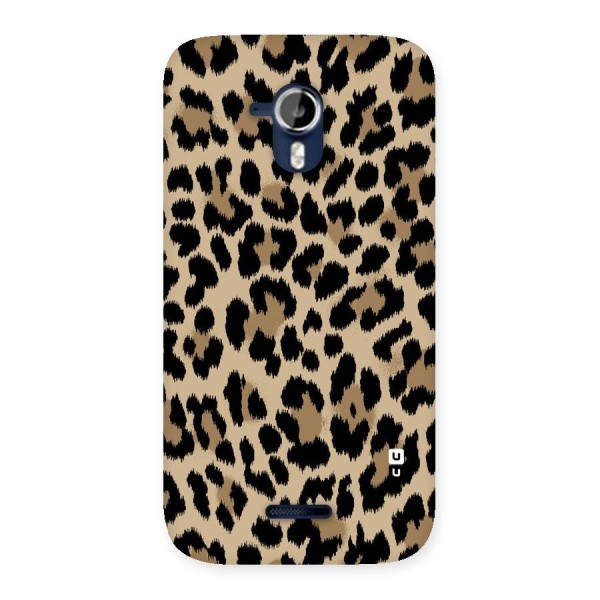 Brown Leapord Print Back Case for Micromax Canvas Magnus A117